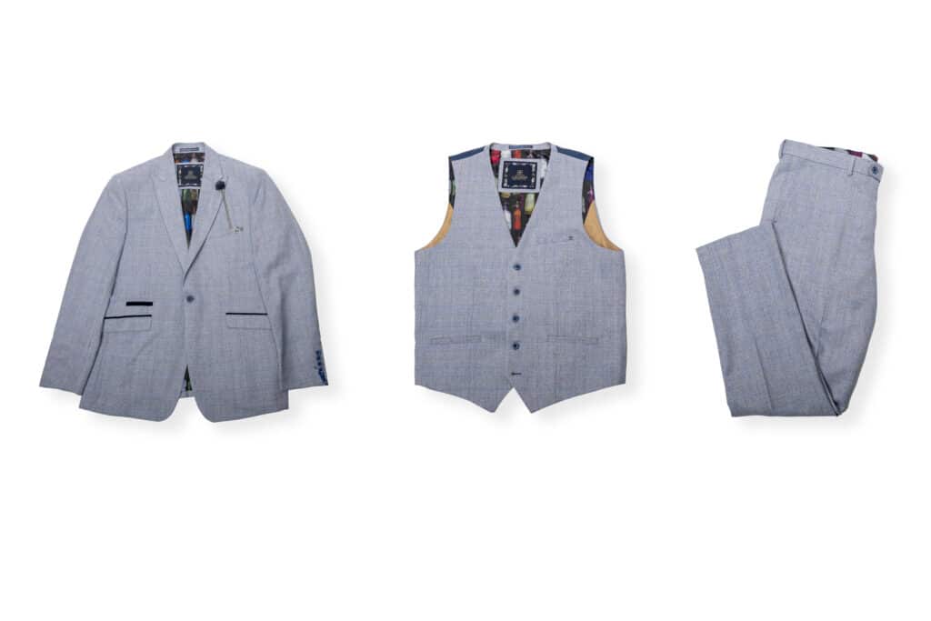 Three piece flat lay product photography by Nick Ford Photography